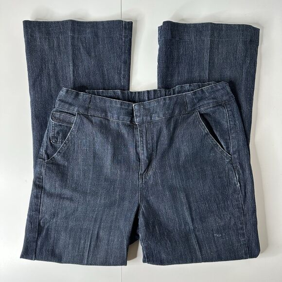 Willi Smith Wide Leg Denim Jeans Sz 12 Jeans Elastic Back Business Casual Vtg - Picture 15 of 15